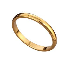 3/$35 18k Gold Plated Polished Band RingTitanium Stainless Steel Jewelry